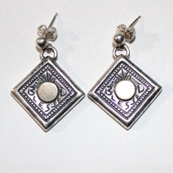 Jewelry - Sterling Silver Blessed Earrings Israel